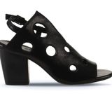 Bueno Shoes 01WL3704 Siyah Parlak Deri Kadın Topuklu Sandalet