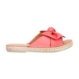 Bueno Shoes 01WL4605 Mercan Deri Kadın Espadril Terlik