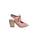 Bueno Shoes 01WN0100 Gül Kurusu Deri Kadın Topuklu Sandalet