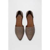 Bueno Shoes 01WN0101 Gümüş Deri Kadın Babet