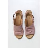 Bueno Shoes 01WN1513 Gül Kurusu Deri Kadın Topuklu Sandalet