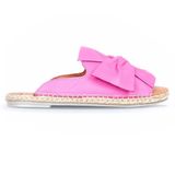 Bueno Shoes 01WN1632 Fuşya Deri Kadın Espadril Terlik