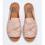 Bueno Shoes 01WN1632 Pembe Deri Kadın Espadril Terlik
