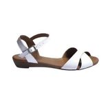 Bueno Shoes 01WN3808 Beyaz Deri Kadın Sandalet