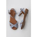 Bueno Shoes 01WN3808 Mavi Deri Kadın Sandalet