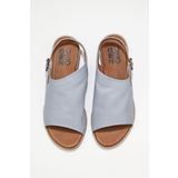 Bueno Shoes 01WN5000 Mavi Deri Kadın Sandalet