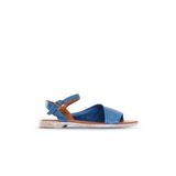 Bueno Shoes 01WN5001 Mavi Deri Kadın Sandalet