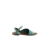 Bueno Shoes 01WN5001 Yeşil Deri Kadın Sandalet