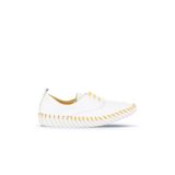Bueno Shoes 01WQ0200 Sarı Deri Düz Kadın Günlük Ayakkabı