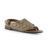 Bueno Shoes 01WQ0506 Yeşil Deri Kadın Sandalet