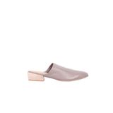 Bueno Shoes 01WQ2603 Gri Deri Kadın Topuklu Terlik
