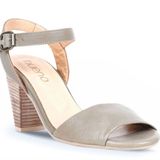 Bueno Shoes 01WQ8204 Yeşil Deri Kadın Topuklu Sandalet
