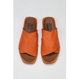 Bueno Shoes 01wq9100 Turuncu Deri Kadın Düz Sandalet