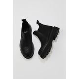 Bueno Shoes 01WR3401 Siyah Cym Deri Kadın Düz Bot