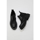 Bueno Shoes 01WR3401 Siyah Flotter Deri Kadın Bot