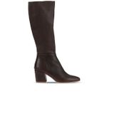 Bueno Shoes 01WR5104 Kahverengi Deri Kadın Topuklu Çizme
