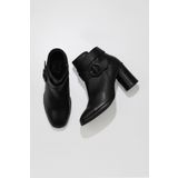 Bueno Shoes 01WR5500 Siyah Deri Kadın Bot