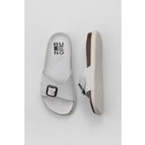 Bueno Shoes 01WS11003 Beyaz Nubuk Kadın Düz Terlik