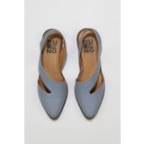 Bueno Shoes 01WS2311 Mavi Deri Kadın Düz Sandalet