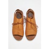 Bueno Shoes 01ws2510 Taba Deri Kadın Düz Sandalet