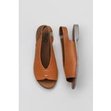 Bueno Shoes 01WS2512 Taba Deri Kadın Düz Sandalet