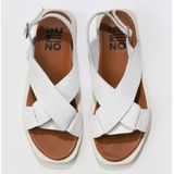 Bueno Shoes 01WS2801 Beyaz Deri Kadın Sandalet