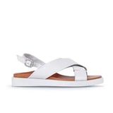 Bueno Shoes 01WS2801 Ekru Deri Kadın Düz Sandalet