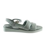 Bueno Shoes 01WS2824 Turkuaz Deri Kadın Düz Sandalet