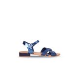 Bueno Shoes 01WS6106 Lacivert Deri Kadın Sandalet