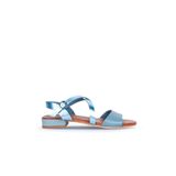 Bueno Shoes 01WS6108 Mavi Deri Kadın Düz Sandalet