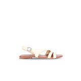 Bueno Shoes 01WS6902 Vizon Deri Kadın Düz Sandalet
