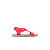 Bueno Shoes 01WS6904 Kırmızı Deri Kadın Düz Sandalet