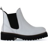 Bueno Shoes 01WT0801 Flotter Deri Beyaz Düz Kadın Bot