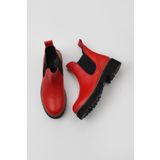 Bueno Shoes 01WT0801 Kırmızı Flotter Deri Kadın Düz Bot