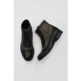 Bueno Shoes 01WT2601 Siyah Yeşil Deri Kadın Bot