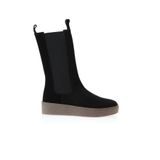 Bueno Shoes 01WT3004 Siyah Süet Düz Kadın Bot