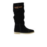 Bueno Shoes 01WT3314 Siyah Süet Düz Kadın Çizme