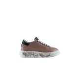 Bueno Shoes 01WT4700 Gül Kurusu Siyah Deri Kadın Spor Ayakkabı