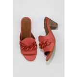 Bueno Shoes 01wu11300 Mercan Deri Topuklu Kadın Terlik