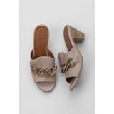 Bueno Shoes 01WU11300v Gri Deri Kadın Terlik