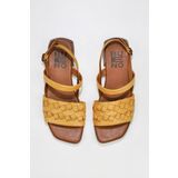 Bueno Shoes 01WU1810 Sarı Deri Kadın Sandalet