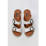 Bueno Shoes 01wu2518 Beyaz Deri Kadın Terlik