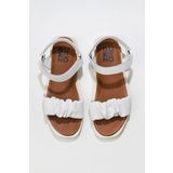 Bueno Shoes 01WU3317 Beyaz Deri Kadın Düz Sandalet