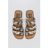 Bueno Shoes 01WU3416 Bej Multi Deri Kadın Düz Terlik
