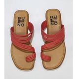 Bueno Shoes 01WU3418 Mercan Deri Kadın Parmak Arası Terlik