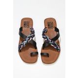 Bueno Shoes 01WU3419 Siyah Multi Deri Kadın Sandalet