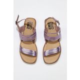 Bueno Shoes 01WU3421 Pudra Parlak Deri Kadın Sandalet