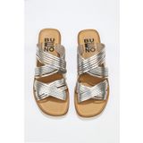 Bueno Shoes 01WU3422 Bej Parlak Deri Kadın Düz Terlik