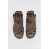 Bueno Shoes 01wu4126 Gri Deri Kadın Sandalet