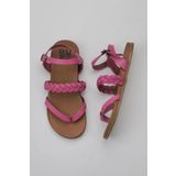 Bueno Shoes 01WU4201 Fuşya Deri Kadın Parmak Arası Sandalet